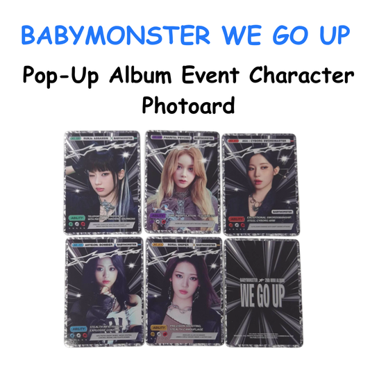 BABYMONSTER "WE GO UP" - Pop-Up Album Event Character Photoard