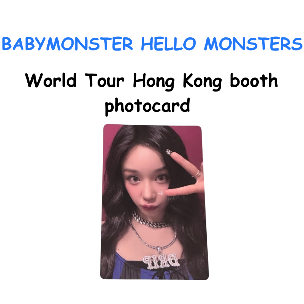 BABYMONSTER HELLO MONSTERS WORLD TOUR Hong Kong booth photocard PHARITA