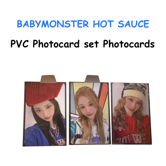 BABYMONSTER HOT SAUCE MERCH DROP PVC PHOTOCARD HOLDER