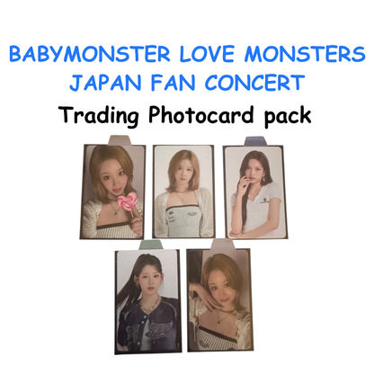 BABYMONSTER  LOVE MONSTERS JAPAN FAN CONCERT PHOTOCARD PACK