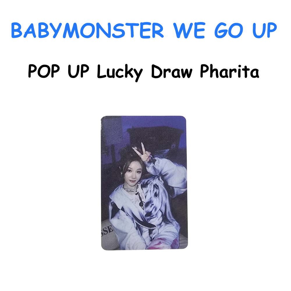 BABYMONSTER WE GO UP POP UP Lucky Draw Event Photocard
