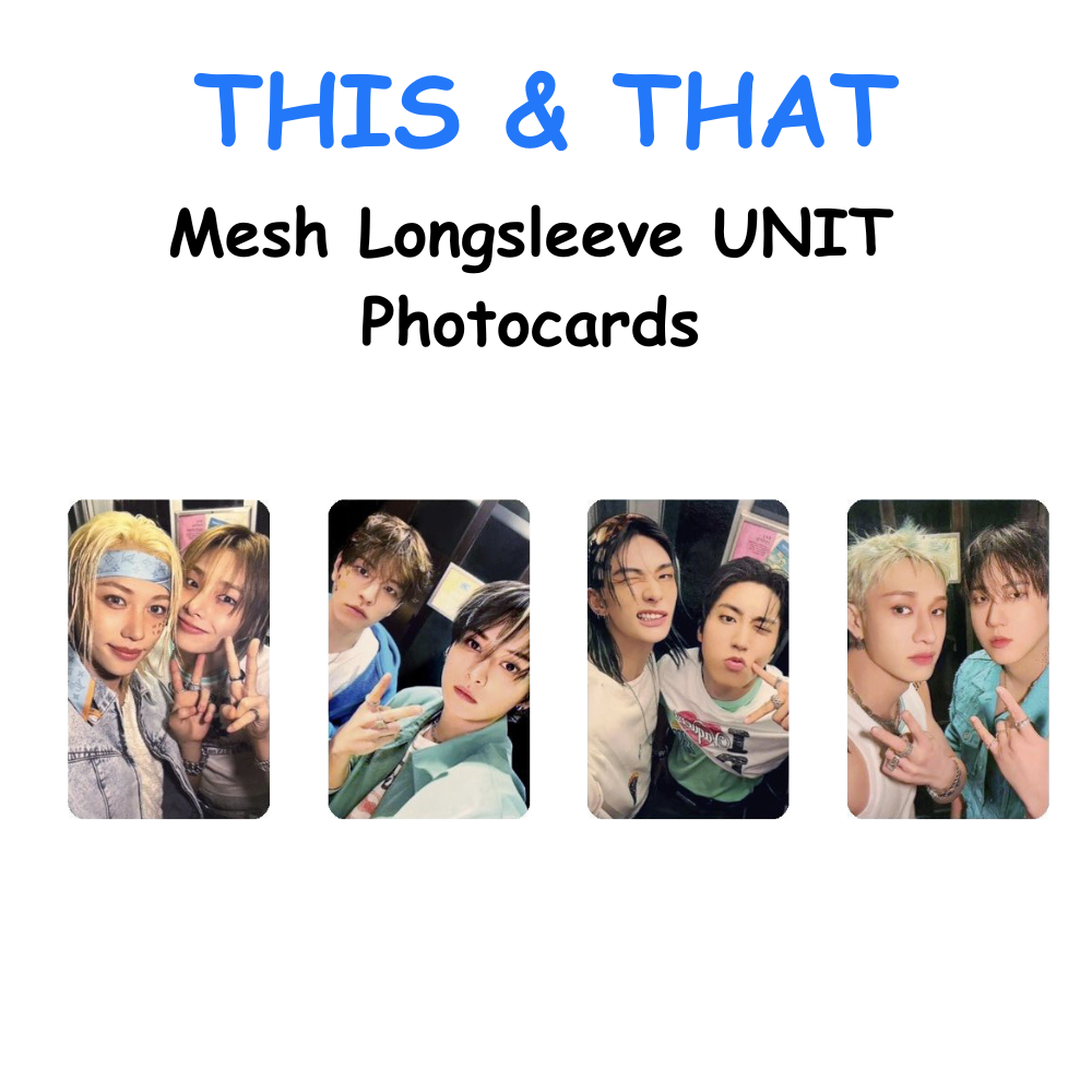 Stray Kids THIS & THAT Mesh Longsleeve UNIT Photocards PREORDER