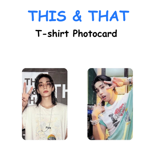 Stray Kids THIS & THAT T-shirt Photocard PREORDER