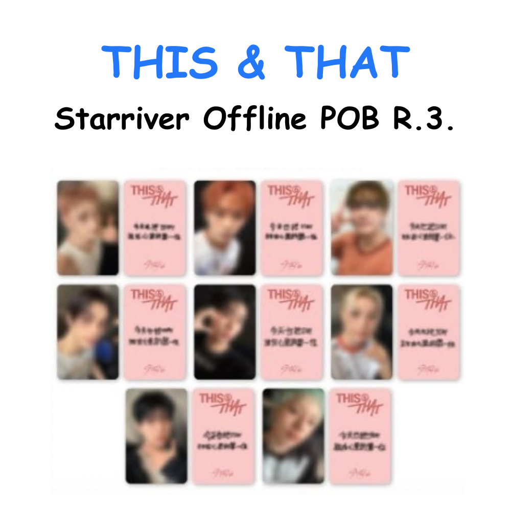 Stray Kids THIS & THAT STARRIVER Offline POB R3. PREORDER