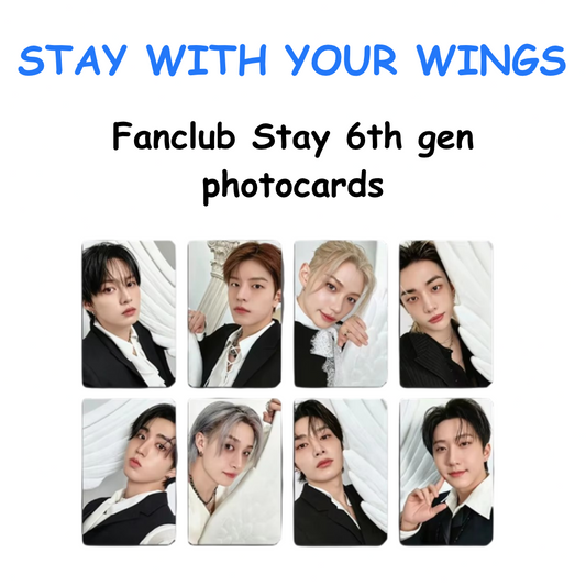 STRAY KIDS STAY WITH YOUR WINGS Fanclub Stay 6th gen photocards