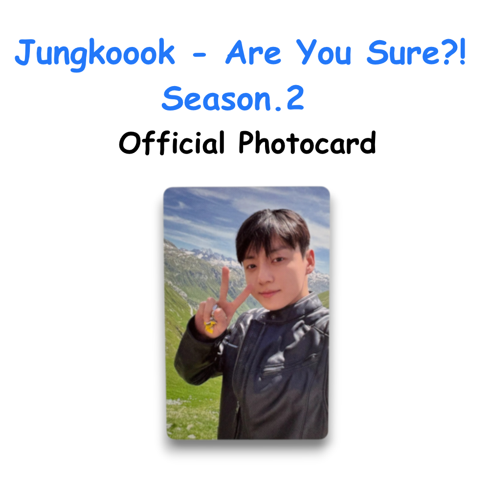 Jungkoook - Are You Sure?! Season.2 Official Photocard
