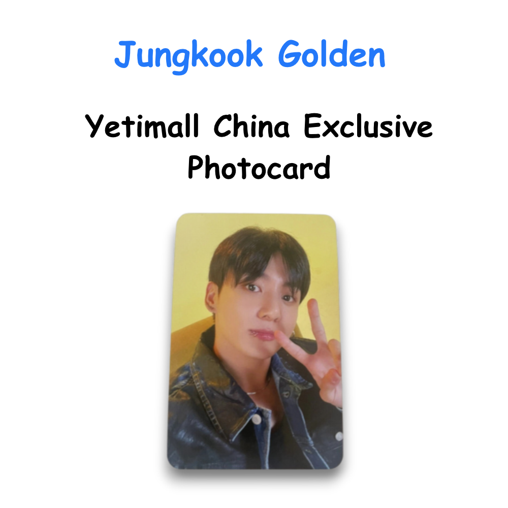 BTS Jungkook Golden Yetimall China Exclusive Photocard