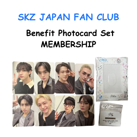 Stray Kids JAPAN FAN CLUB  Benefit Photocard Set MEMBERSHIP PREORDER