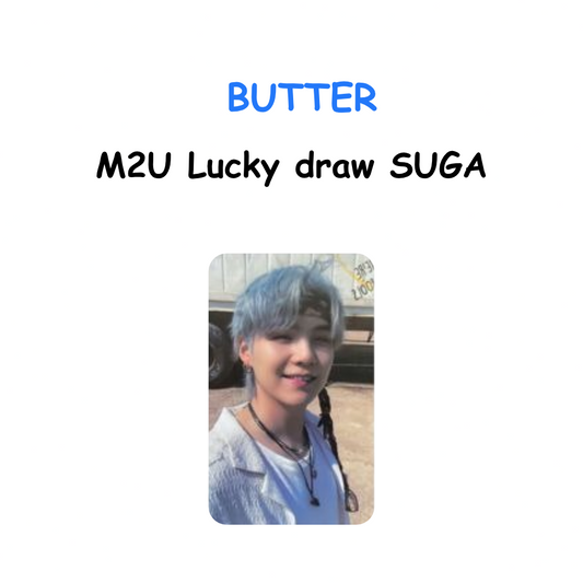 BTS BUTTER M2U LUCKY DRAW SUGA PHOTOCARD POB
