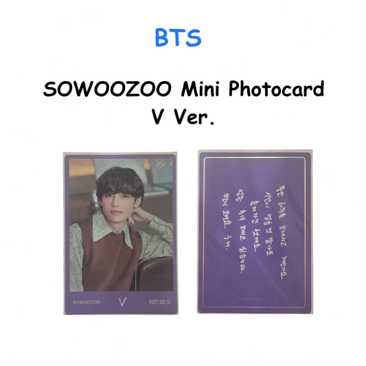BTS - 2021 Pattern SOWOOZOO - Mini Photocard - V Ver.
