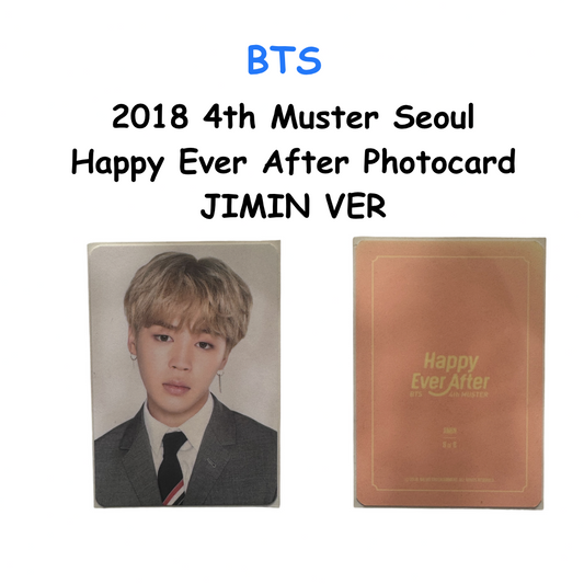 BTS 2018 4th Muster Seoul Happy Ever After Photocard  JIMIN VER