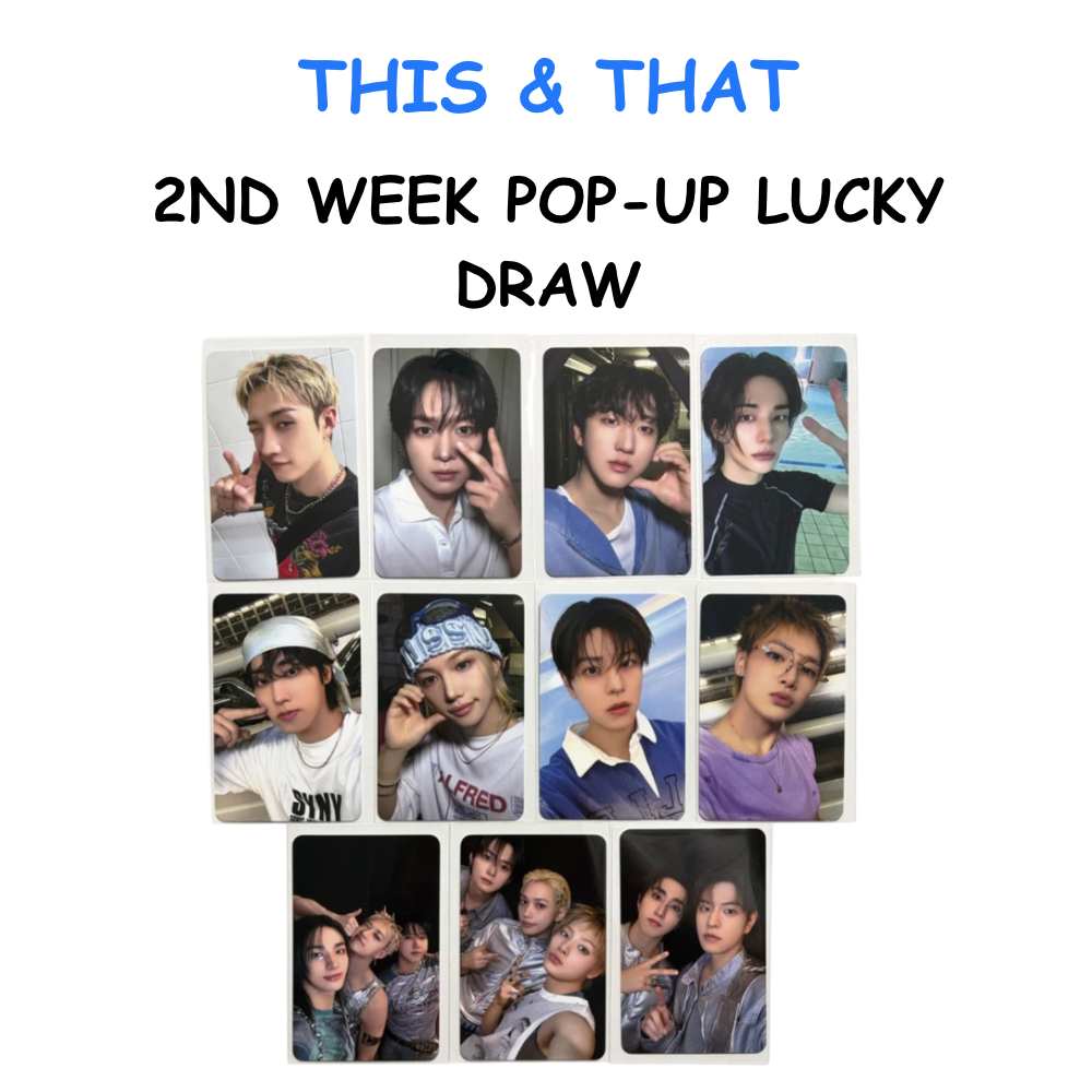 Stray Kids THIS & THAT 2ND WEEK POP-UP LUCKY DRAW PHOTOCARDS