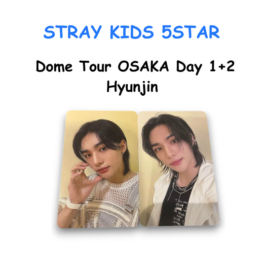 Stray Kids PhotoCard 5STAR Dome Tour 2023 OSAKA Day 1+2 Hyunjin