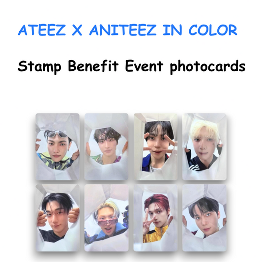 ATEEZ POP-UP STORE ANITEEZ IN COLOR STAMP BENEFIT OFFLINE EVENT PHOTOCARDS