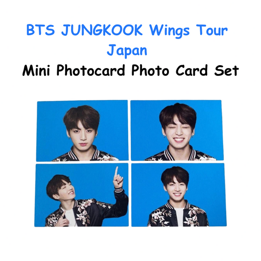 BTS JUNGKOOK Wings Tour Japan Mini Photocard Photo Card Set