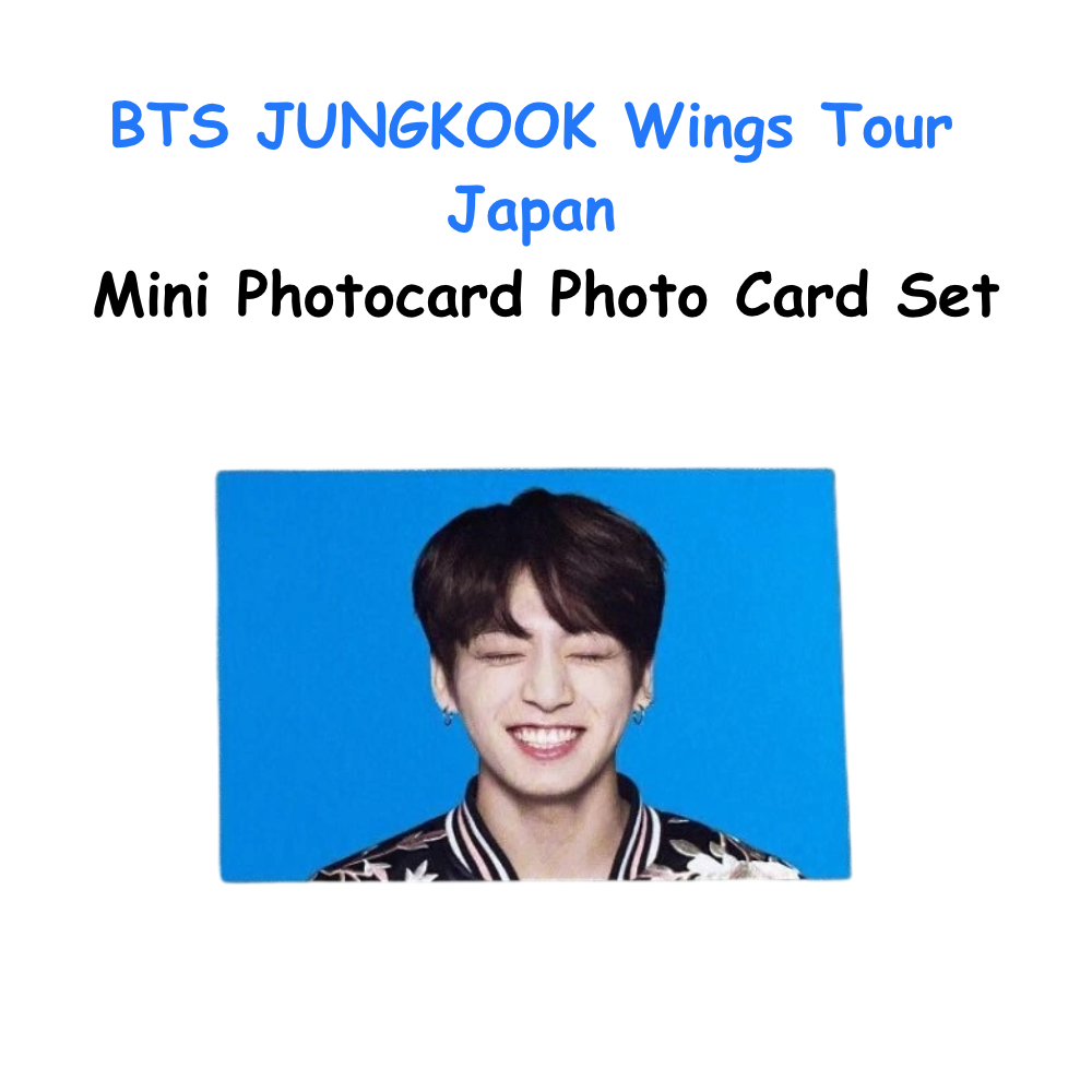 BTS JUNGKOOK Wings Tour Japan Mini Photocard Photo Card Set