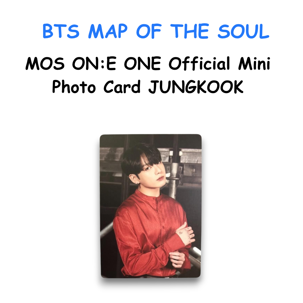BTS MAP OF THE SOUL MOS ON:E ONE Official Mini Photo Card JUNGKOOK