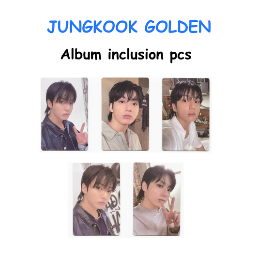 JUNGKOOK GOLDEN Album inclusion pcs set
