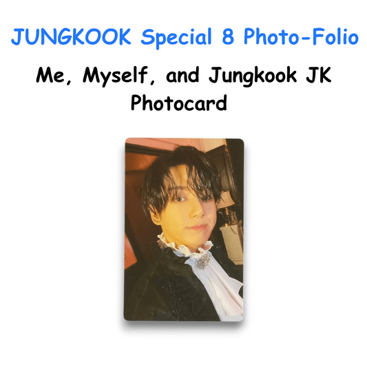 JUNGKOOK Special 8 Photo-Folio Me, Myself, and Jungkook JK Photocard