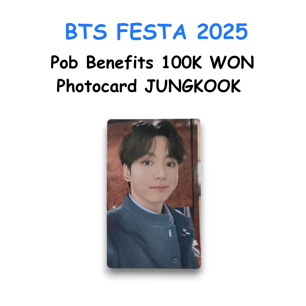 BTS FESTA 2025 Pob Benefits 100K WON Photocard JUNGKOOK