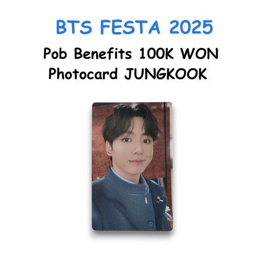 BTS FESTA 2025 Pob Benefits 100K WON Photocard JUNGKOOK