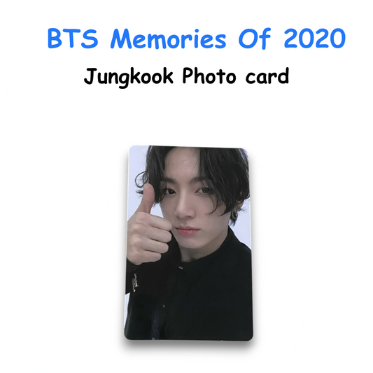 BTS Memories Of 2020 Jungkook Photo card