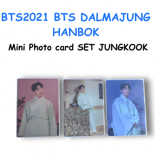 BTS 2021 BTS DALMAJUNG HANBOK Mini Photo card SET JUNGKOOK