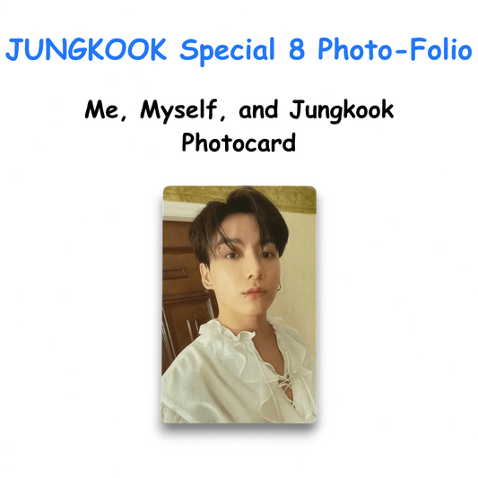 JUNGKOOK Special 8 Photo-Folio Me, Myself, and Jungkook JK Photocard