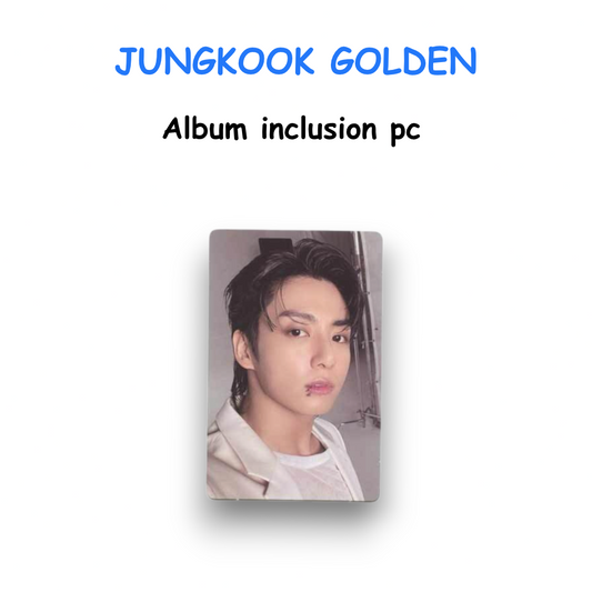 JUNGKOOK GOLDEN Album inclusion pc