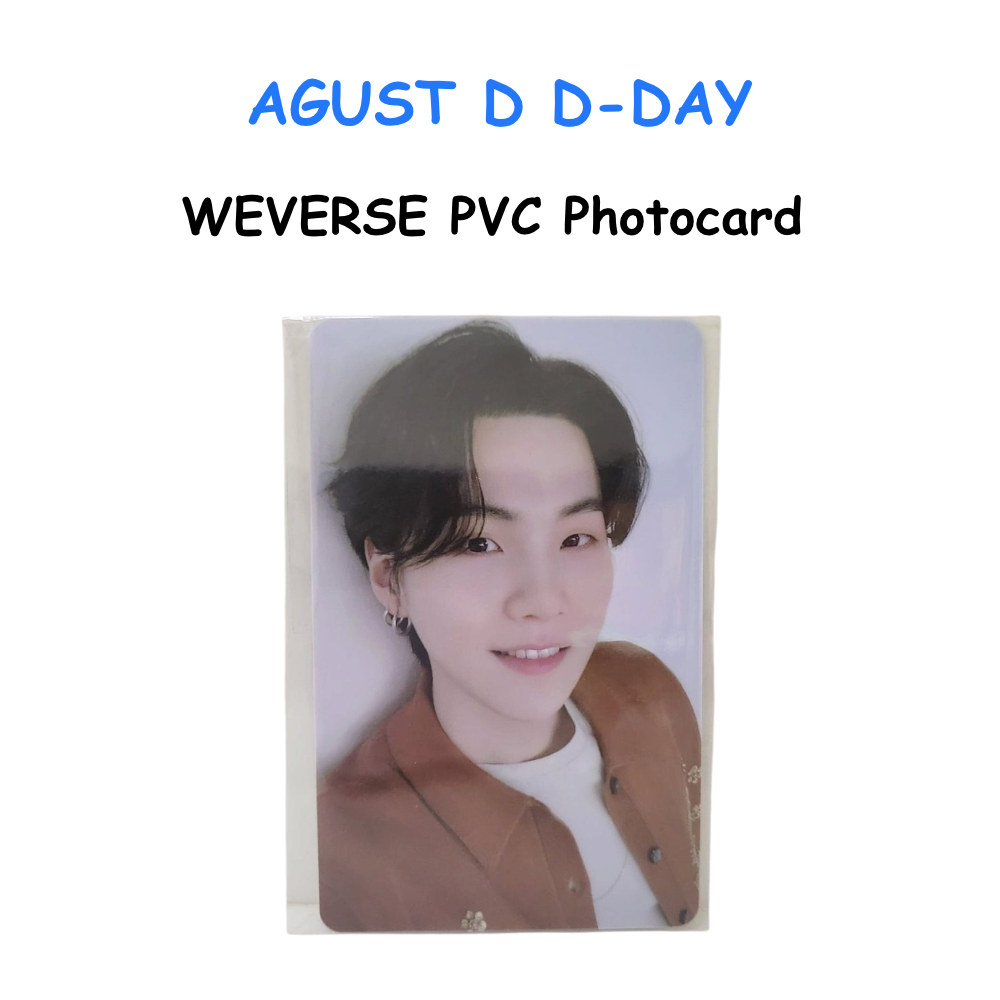 BTS AGUST D D-DAY WEVERSE PVC Photocard