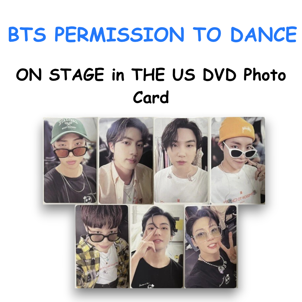 BTS PERMISSION TO DANCE ON STAGE in THE US DVD Photo Card