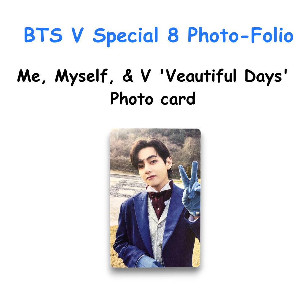 BTS V Special 8 Photo-Folio Me, Myself, & V 'Veautiful Days' Photocard