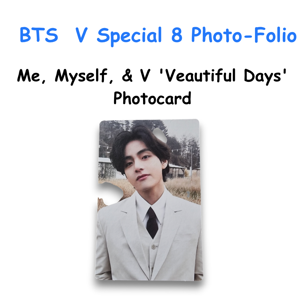 BTS V Special 8 Photo-Folio Me, Myself, & V 'Veautiful Days' Photocard