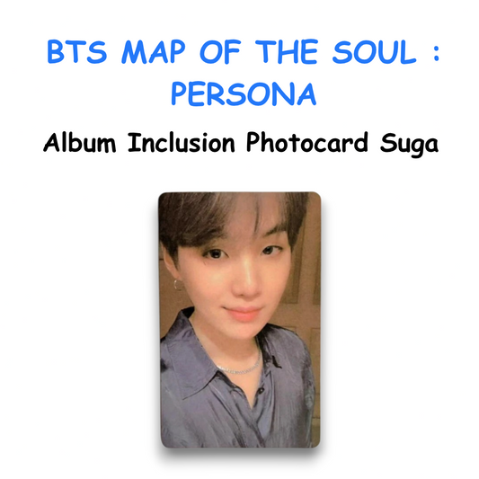 BTS MAP OF THE SOUL : PERSONA Album Inclusion Photocard Suga