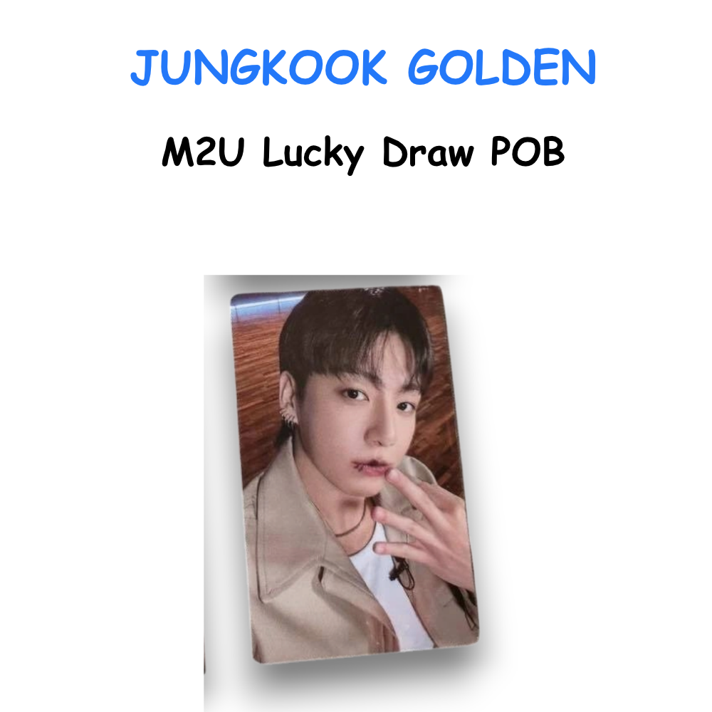 JUNGKOOK GOLDEN M2U Lucky Draw POB
