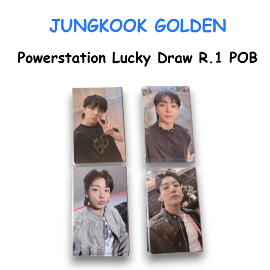 JUNGKOOK GOLDEN Powerstation Lucky Draw R.1 POB