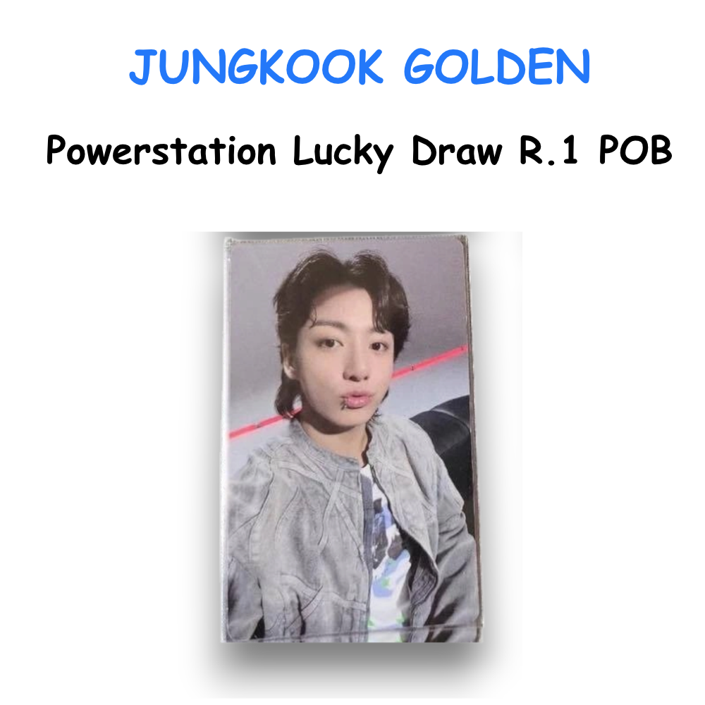 JUNGKOOK GOLDEN Powerstation Lucky Draw R.1 POB