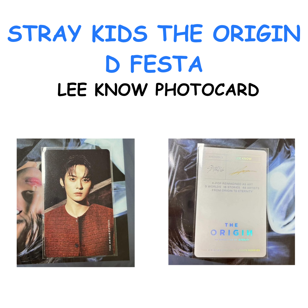STRAY KIDS THE ORIGIN D FESTA LEE KNOW PHOTOTICKET PREORDER