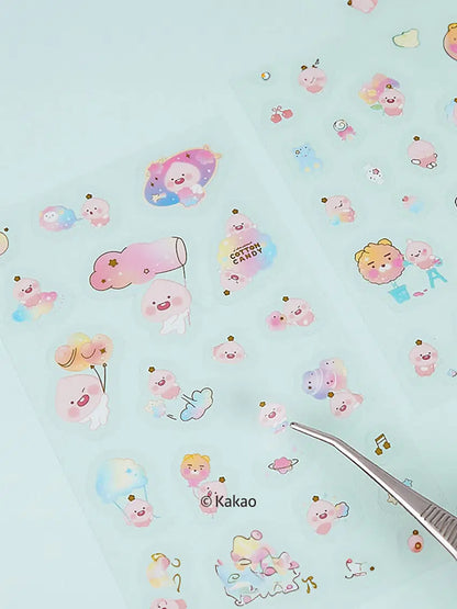 Transparent Little Kakao Friends stickers 3ks