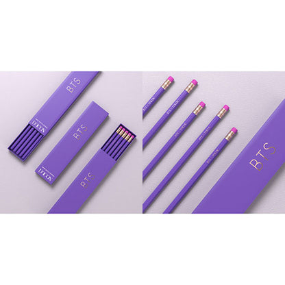 BTS Pencil Set (5-piece Set) "Dicon Vol. 2 BTS Photo Collection 『 Behind 』 JAPAN SPECIAL EDITION"
