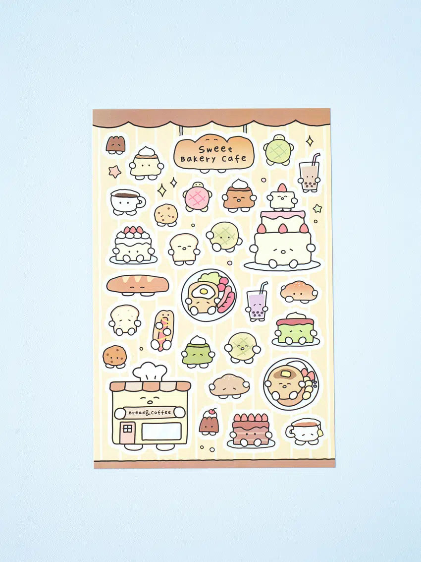 Cute food stickers 4ks