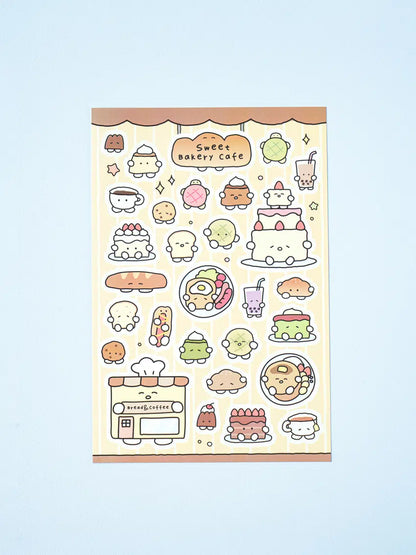 Cute food stickers 4ks