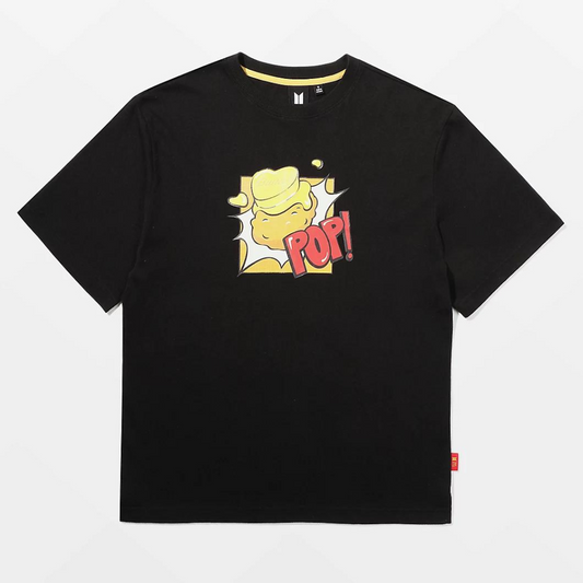 BTS x MCDONALDS'S COLLABORATION MERCH MELTING BLACK T-SHIRT