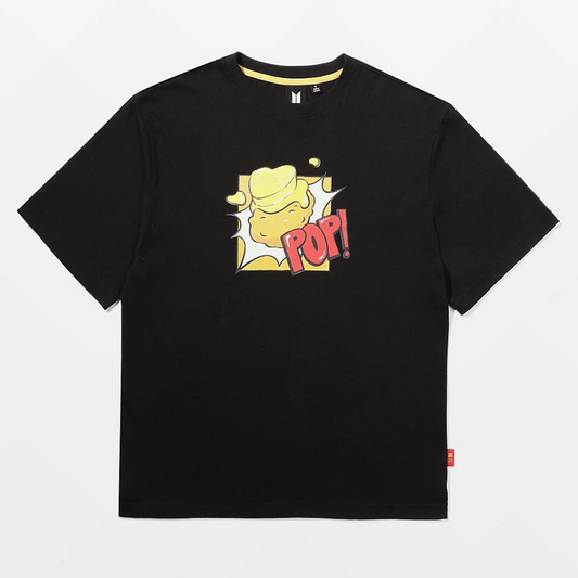 BTS x  MCDONALDS'S COLLABORATION MERCH MELTING BLACK T-SHIRT