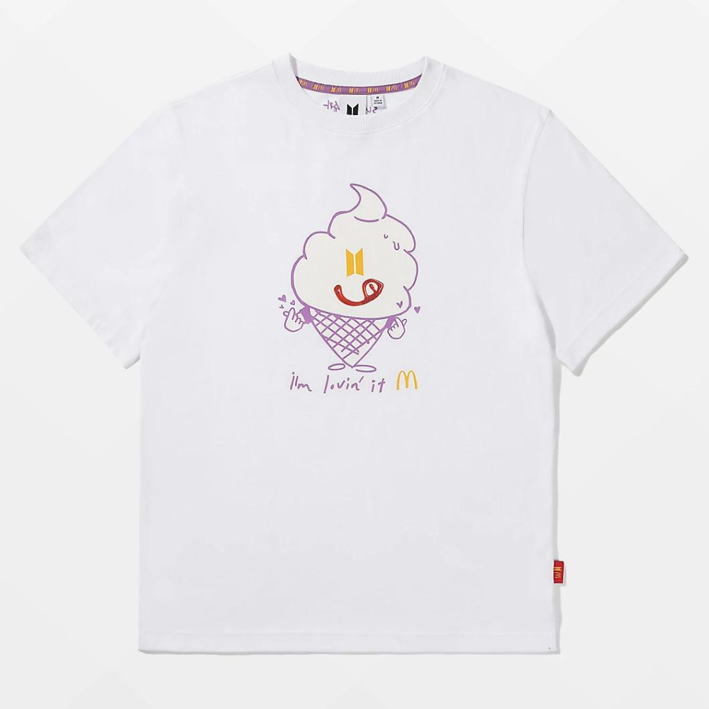 BTS X MCDONALDS'S COLLABORATION MERCH SAUCY S/S T-SHIRT (SUGA)