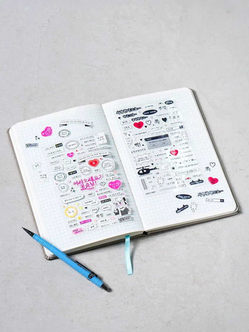 Korean main decorative stickers 4ks
