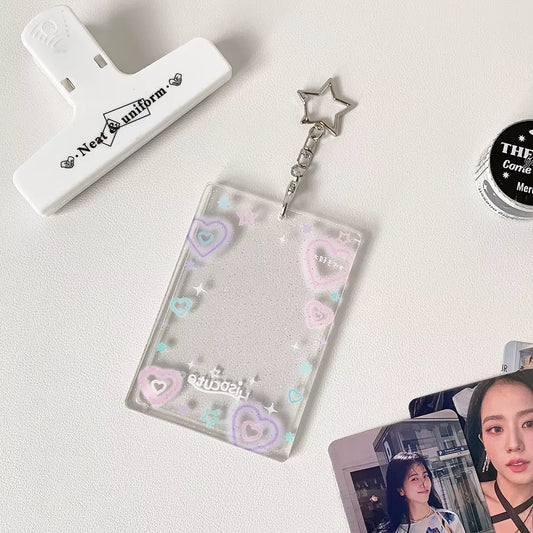 SPARKLY CLEAR PHOTOCARD HOLDER
