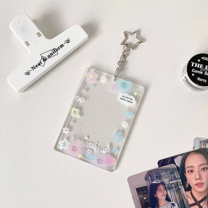 SPARKLY CLEAR PHOTOCARD HOLDER