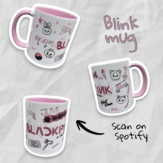 BLACK PINK BLINK DOODLE HRNEK 300 ML