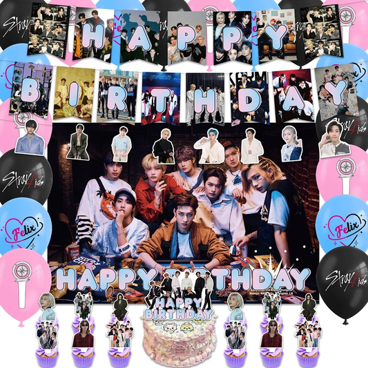 STRAY KIDS BIRTHDAY PARTY DECORATION SET